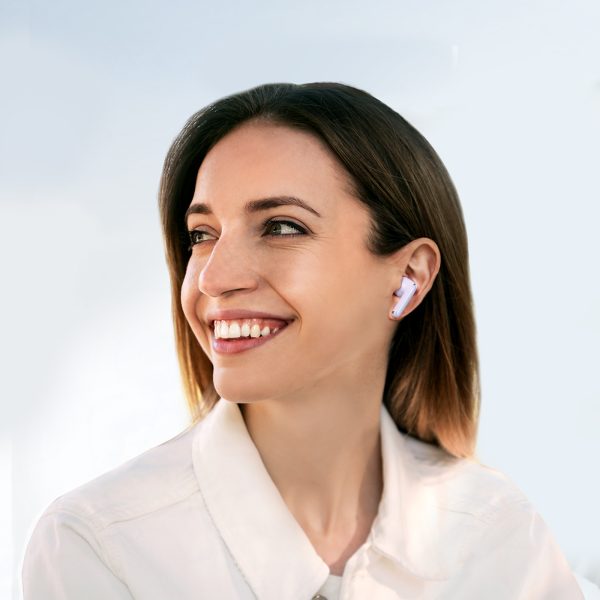 TWS Funpods sērija JR-FB1 Bluetooth 5.3 Violet bezvadu austiņas