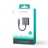 2in1 adapteris iPhone lādētājam + zibens / mini ligzda 3,5 mm melnas austiņas