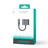 2in1 adapteris iPhone lādētājam + zibens austiņām / 2x zibens melns