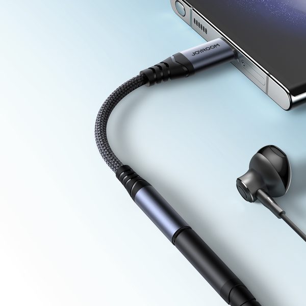 Adapteris DAC USB-C adapteris mini ligzdai 3,5 mm melns