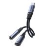 2in1 adaptera lādētājs + USB-C USB-C / mini ligzda 3