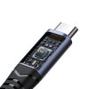 2in1 adaptera lādētājs + USB-C USB-C / mini ligzda 3,5 mm melnas austiņas