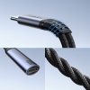 2in1 adaptera lādētājs + USB-C austiņas līdz 2x USB-C Black