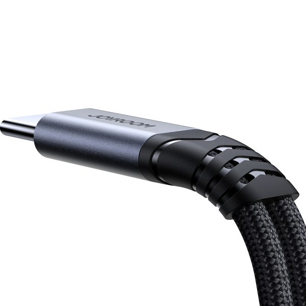 2in1 adaptera lādētājs + USB-C austiņas līdz 2x USB-C Black