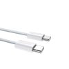 Izturīgs kabelis USB-C PD 60W kabelis 2m spilgti zilā šķiedrā pītā pītā