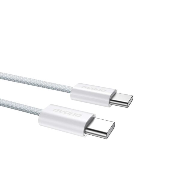 Izturīgs kabelis USB-C PD 60W kabelis 2m spilgti zilā šķiedrā pītā pītā