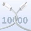 Izturīgs kabelis USB-C PD 60W kabelis 2m spilgti zilā šķiedrā pītā pītā