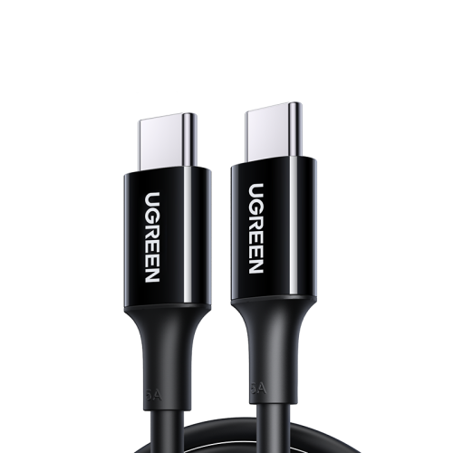 USB-C kabelis USB-C 480MB/S 5A 2M melnajam kabelim