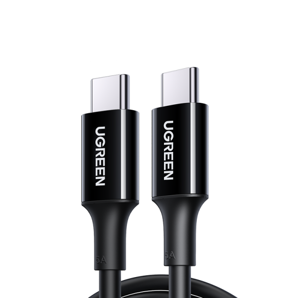 USB-C kabelis USB-C 480MB/S 5A 2M melnajam kabelim