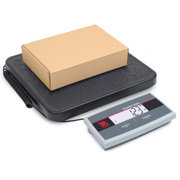 Platformas svars iesaiņojumiem iesaiņojumiem Ohaus Courier 3000 LCD 33X32CM 75kg / 50g