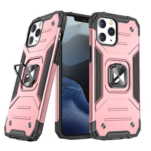 Bruņots korpuss iPhone 14 Pro Max magnētiskais rokturis gredzena bruņas zelta