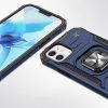 Bruņots korpuss iPhone 14 Plus magnētiskā roktura gredzena bruņu zilā krāsā