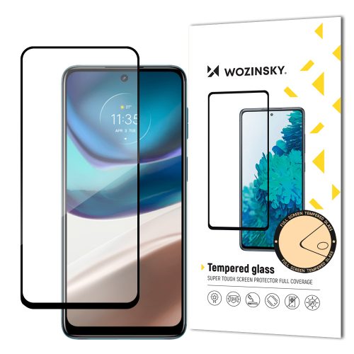 Izturīgs 9h rūdīts stikls visam Motorola Moto G42 ekrānam ar korpusa draudzīgu lietu rāmi