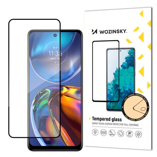 Izturīgs 9h rūdīts stikls visam Motorola Moto E32 ekrānam ar korpusa draudzīgu lietu rāmi