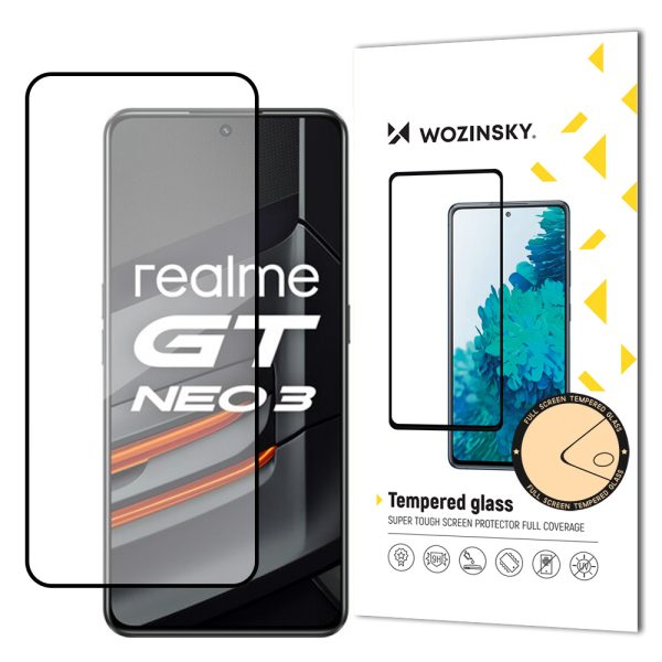 Izturīgs 9h rūdīts stikls visam Realme GT Neo 3 ekrānam ar korpusa draudzīgu lietu rāmi