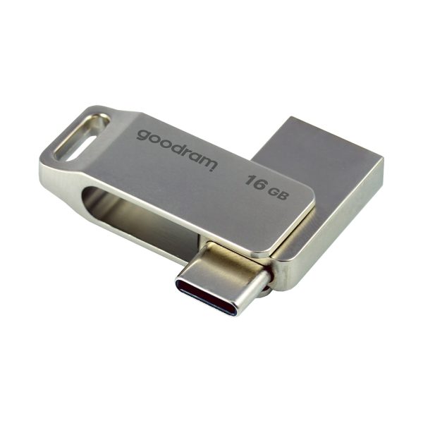 Pendrive Memory Goodram 16GB USB 3.2 Gen 1 USB / USB-C OTG ODA3 sudrabs