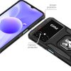 Bruņots korpuss Samsung Galaxy A03 magnētiskā roktura gredzena bruņu melnā krāsā