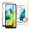 9h rūdīts stikls visam Xiaomi Redmi A1+ ekrānam ar melnu pilnu līmes rāmi