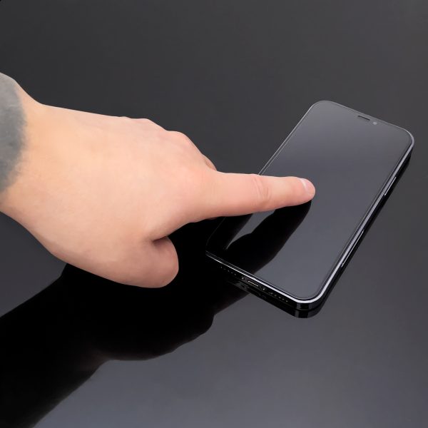 9h rūdīts stikls visam Xiaomi Redmi A1+ ekrānam ar melnu pilnu līmes rāmi