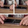 2x 9h rūdīta stikla komplekts visam Samsung Galaxy S23+ ekrānam ar melnu pilnu līmes rāmi