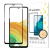 9h rūdīts stikls visam Samsung Galaxy A34 5G ekrānam ar melnu pilnu līmes rāmi