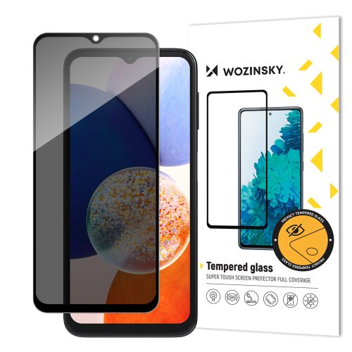 Rūdīta stikla privatizēšana uz Samsung Galaxy A23 ekrāna ar anti spiegu filtru
