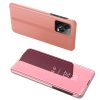 Spīdīgs korpuss ar atloku Xiaomi Redmi Note 12 Pro+ Clear View Case Pink