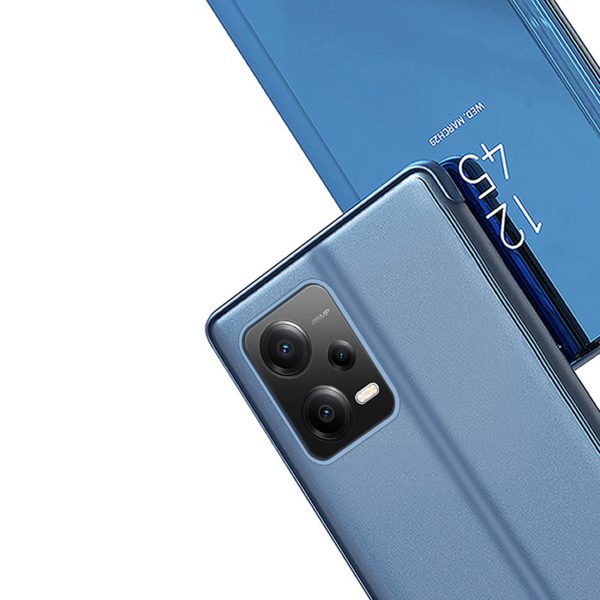 Spīdīgs korpuss ar atloku Xiaomi Redmi Note 12 Pro+ Clear View Case Pink