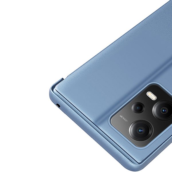 Spīdīgs korpuss ar atloku Xiaomi Redmi Note 12 Pro+ Clear View Case Pink