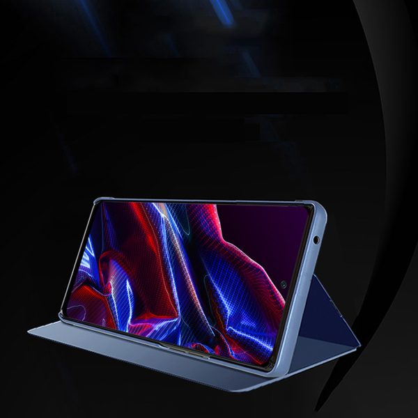 1023544-2-blyszczace-etui-z-klapka-do-xiaomi-redmi-note-12-p-hurtel-hurtownia-sklep Spīdīgs korpuss ar atloku Xiaomi Redmi Note 12 Pro+ Clear View Case Blue