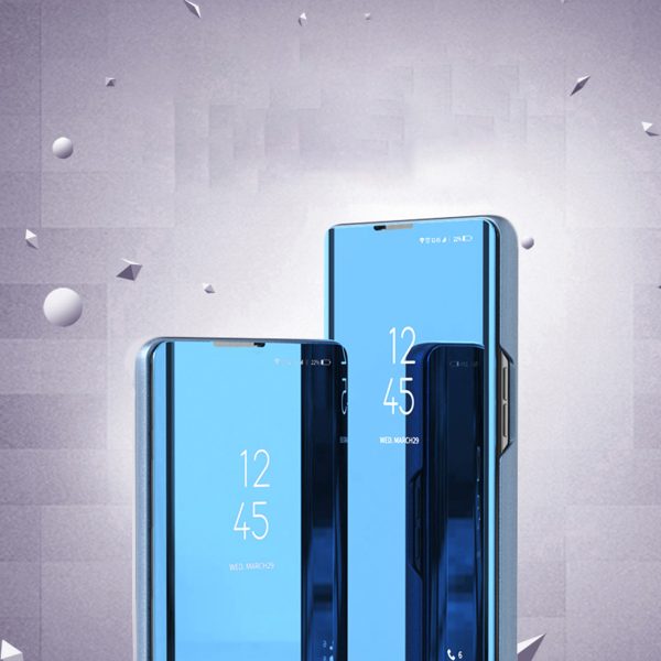 Spīdīgs korpuss ar atloku Xiaomi Redmi 11a / Poco C55 / Redmi 12c Clear View Case Black