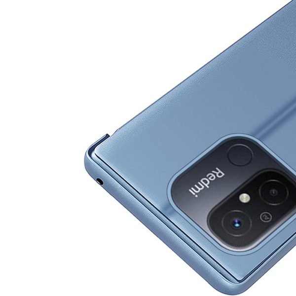 Spīdīgs korpuss ar atloku Xiaomi Redmi 11a / Poco C55 / Redmi 12c Clear View Case Black