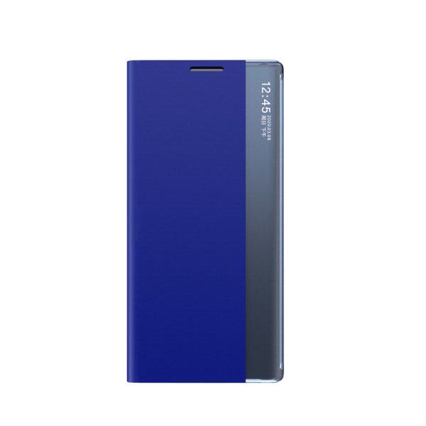 Gadījuma segums ar atloku un statīvu Xiaomi Redmi Note 12 Pro+ New Sleep Case Blue