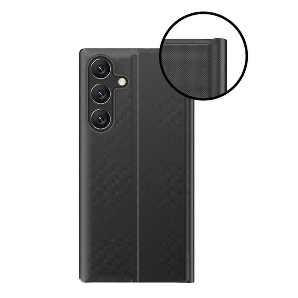 Gadījuma segums ar atloku un statīvu Xiaomi Redmi Note 12 Pro+ New Sleep Case Blue
