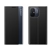 Gadījuma segums ar atloku un stenizē Xiaomi Redmi 11a / Poco C55 / Redmi 12c New Sleep Case Black Black