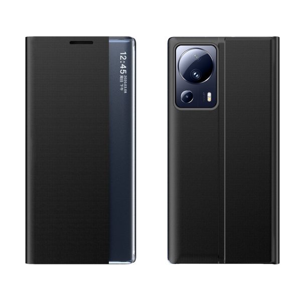 Gadījuma segums ar atloku un stendu Xiaomi 13 Lite New Miega korpuss melns