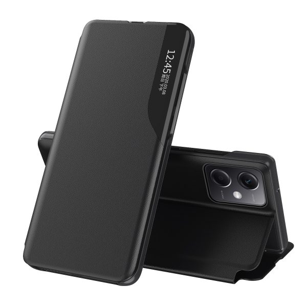 Gadījuma apvalks ar atloku un stenda Xiaomi Redmi Note 12 5G / POCO X5 5G Eco Leather Black