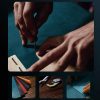 Gadījuma segums ar atloku un statīvu Xiaomi Redmi Note 12 Pro+ Sleep Case Pro Blue