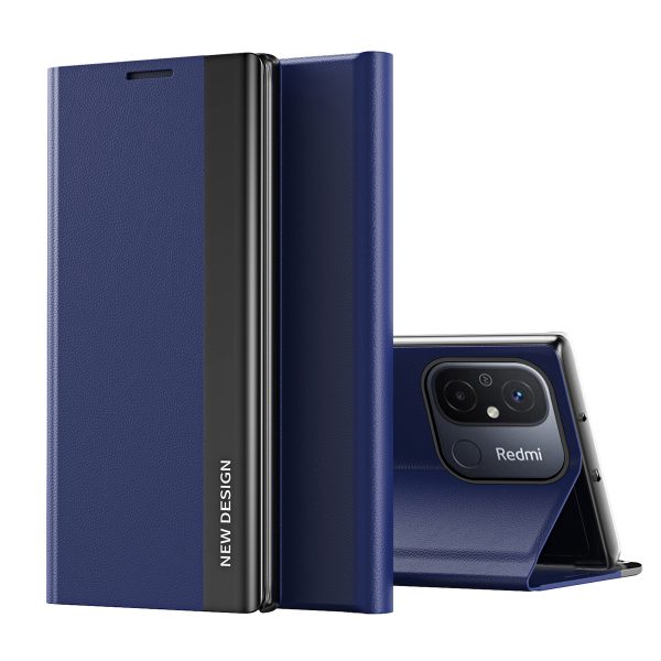 Gadījuma segums ar atloku un stenizējiet Xiaomi Redmi 11a / Poco C55 / Redmi 12c miega korpuss Pro Blue Gadījuma segums ar atloku un stenizējiet Xiaomi Redmi 11a / Poco C55 / Redmi 12c miega korpuss Pro Blue