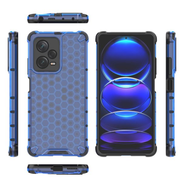 Hibrīds bruņots korpuss Xiaomi Redmi Note 12 Pro+ Honeycomb Blue