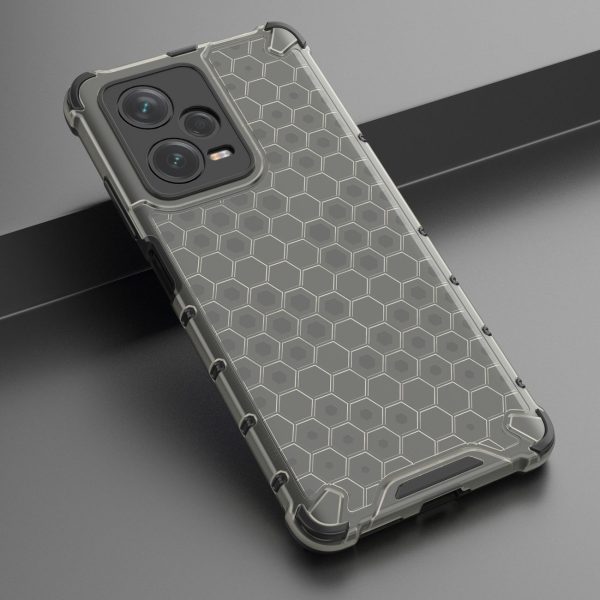 Hibrīds bruņots gadījums Xiaomi Redmi Note 12 Pro+ šūnveida melnais