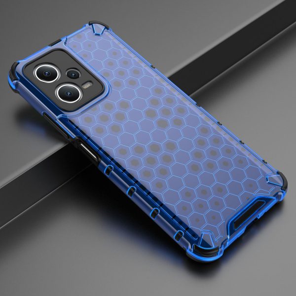 Hibrīds bruņots korpuss Xiaomi Redmi Note 12 5G / POCO X5 5G Honeycomb Blue