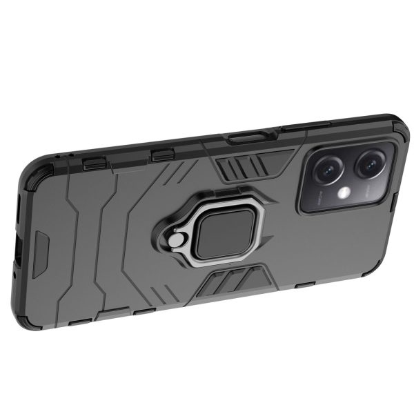 Bruņots korpuss Xiaomi Redmi Note 12 5g / Poco X5 5G magnētiskā roktura gredzena bruņas melnas
