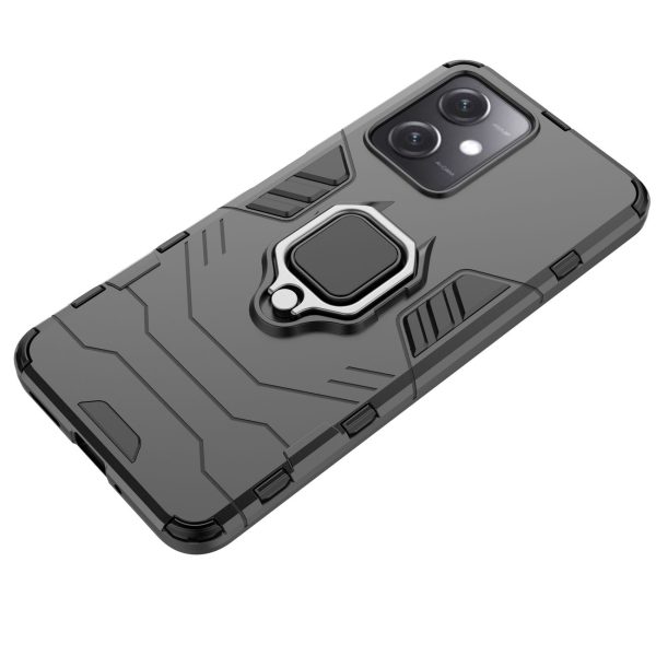 Bruņots korpuss Xiaomi Redmi Note 12 5g / Poco X5 5G magnētiskā roktura gredzena bruņas melnas