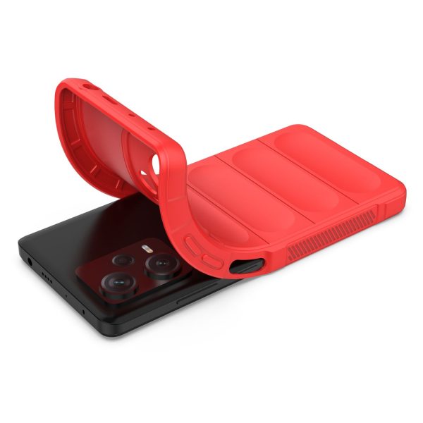 Elastīgs gadījums Xiaomi Redmi Note 12 Pro+ Magic Shield Case Red