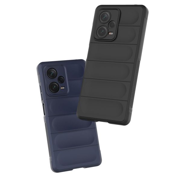 Elastīgs gadījums Xiaomi Redmi Note 12 Pro+ Magic Shield Case Melns