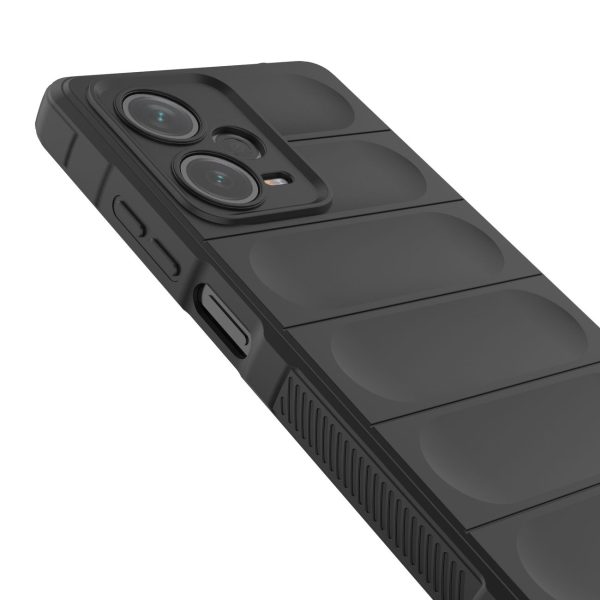 Elastīgs gadījums Xiaomi Redmi Note 12 Pro+ Magic Shield Case Melns