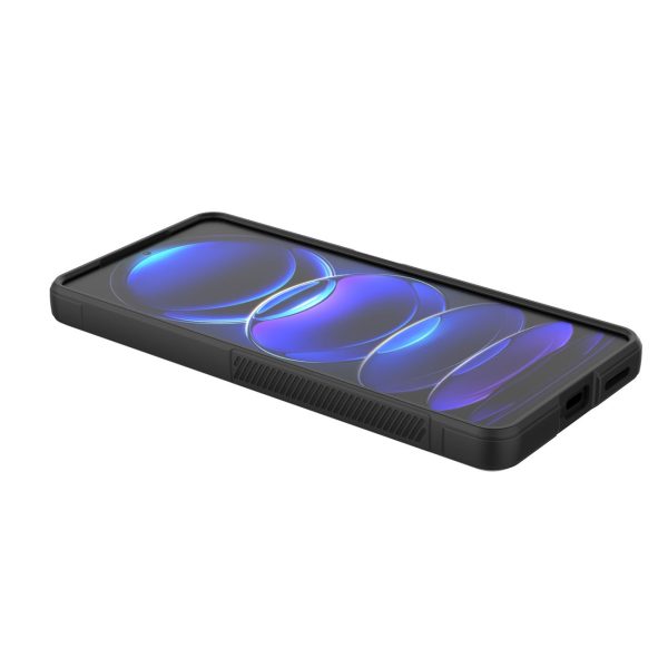 Elastīgs gadījums Xiaomi Redmi Note 12 Pro+ Magic Shield Case Melns