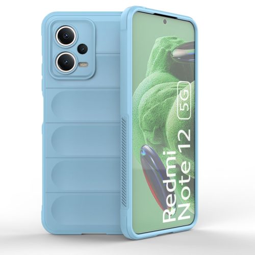 Elastīgs gadījums Xiaomi Redmi Note 12 5G / POCO X5 5G Magic Shield korpuss Gaiši zilā krāsā