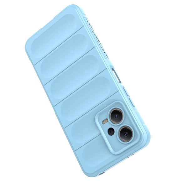 Elastīgs gadījums Xiaomi Redmi Note 12 5G / POCO X5 5G Magic Shield korpuss Gaiši zilā krāsā